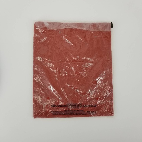 PINK by Victoria's Secret Perfect Crew Tee Large Burnt Orange NEW - Picture 4 of 5